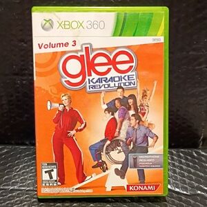 Konami Glee Karaoke Revolution Volume 3 for Xbox 360 - Orange and Green Case